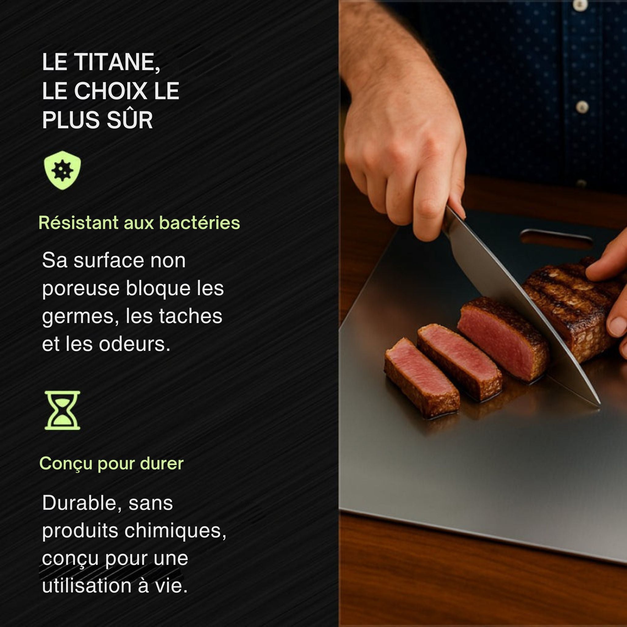 Planche à Découper en Titane
