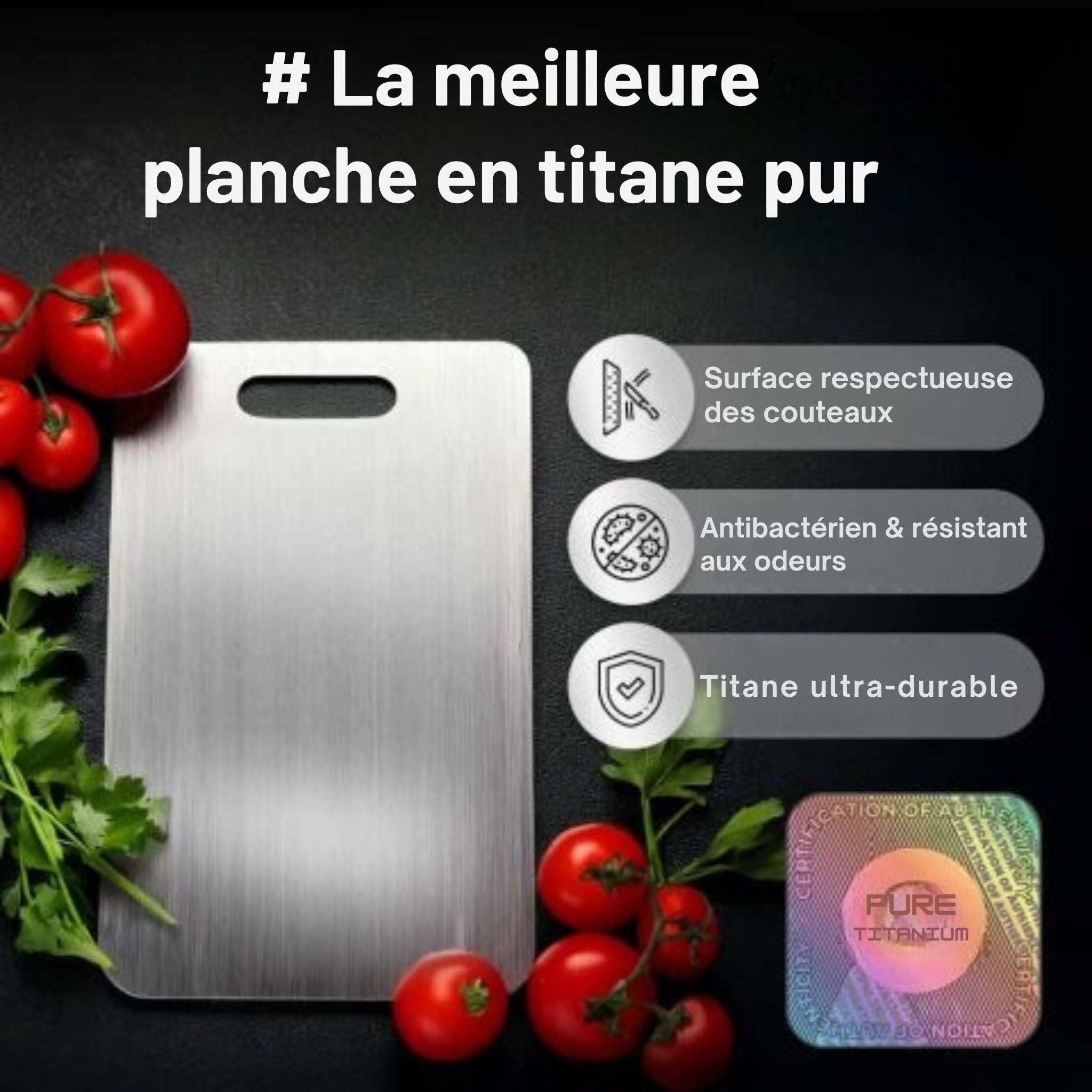Planche à Découper en Titane