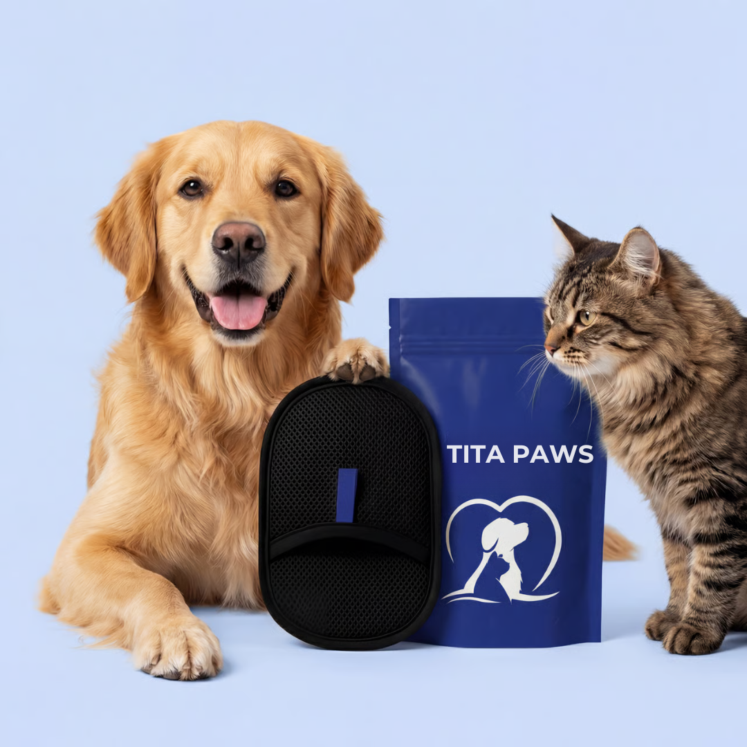 Gant anti-poils avec double brosse électrostatique