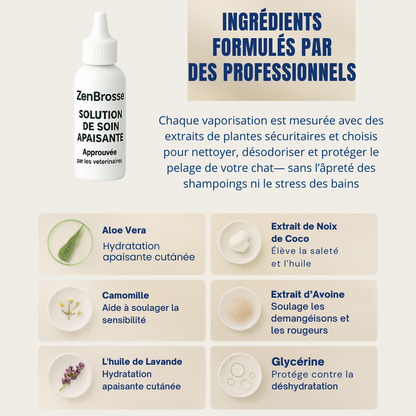 Brosse vapeur apaisante pour chien & chat