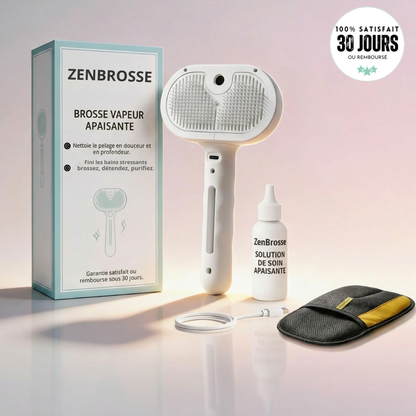 Brosse vapeur apaisante pour chien & chat